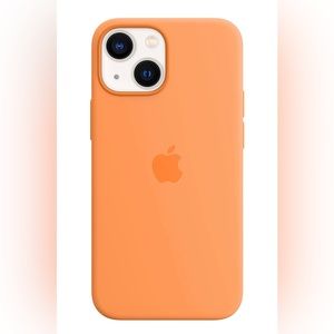Apple iPhone 13 orange silicone case